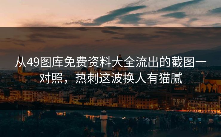 从49图库免费资料大全流出的截图一对照，热刺这波换人有猫腻